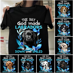 Personalized God Smiled Classic T-Shirt-For Dog Lovers