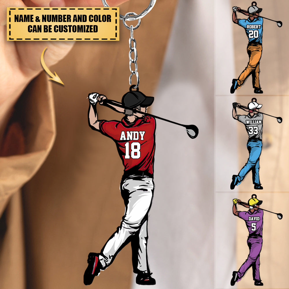 Personalized Golf Approach Shots Keychain For Golf Lovers