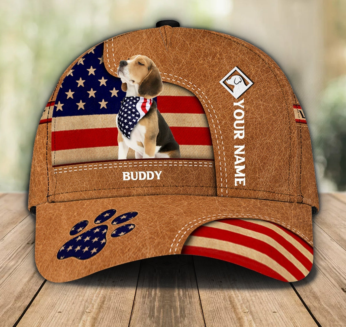 Gift for Father Lovely Dogs With USA Flag - Dog Personalized Classic Cap - Funny Dog Gift For Independence Day