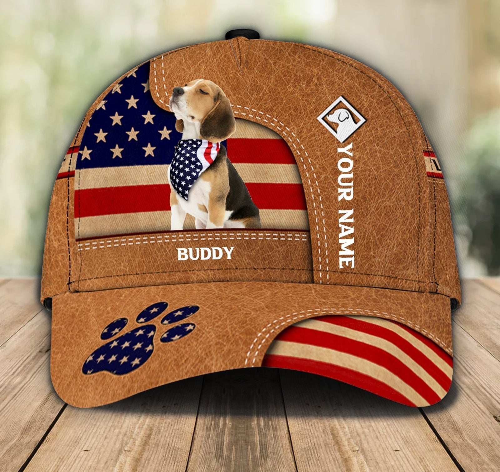 Gift for Father Lovely Dogs With USA Flag - Dog Personalized Classic Cap - Funny Dog Gift For Independence Day