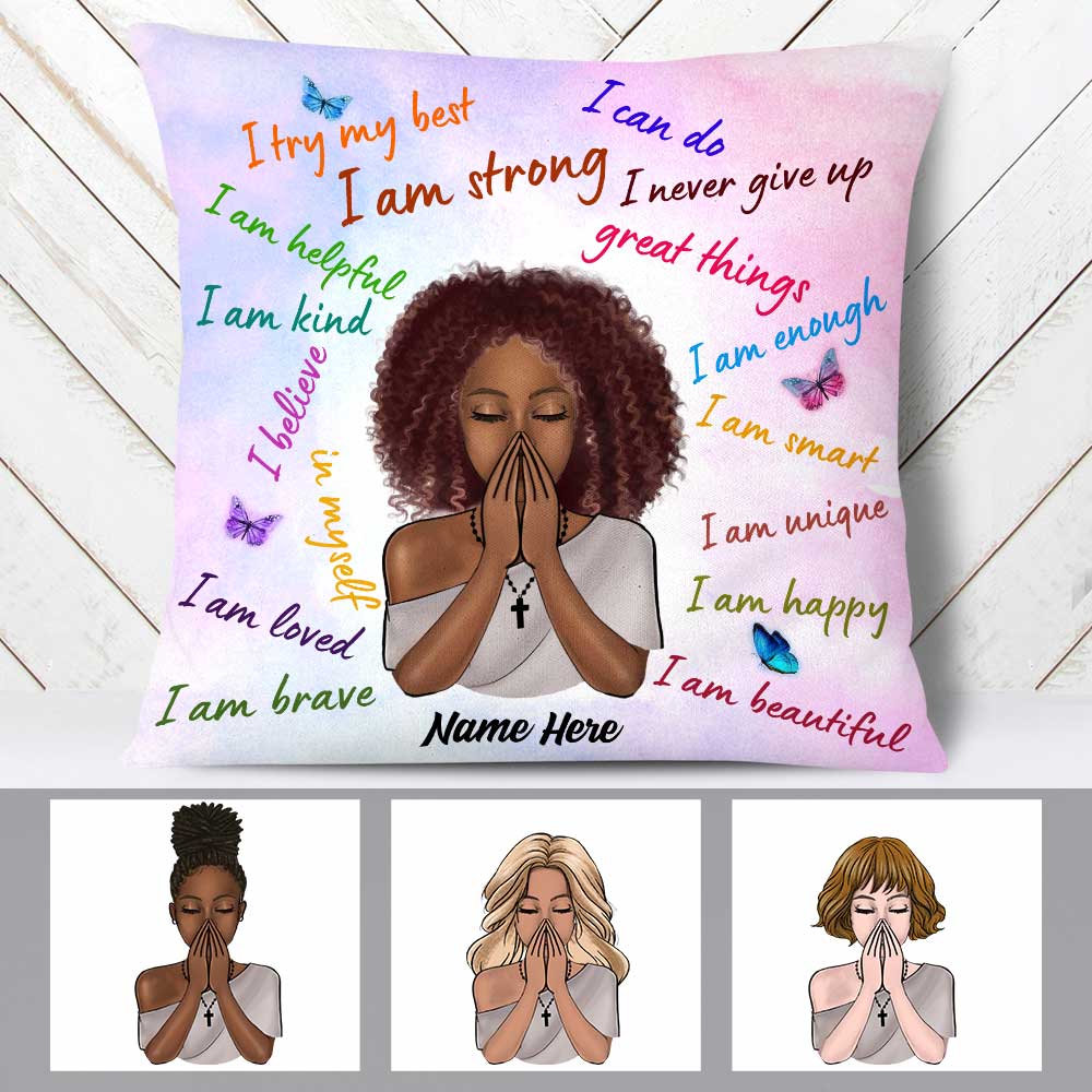 Personalized I Am BWA Pillowcase