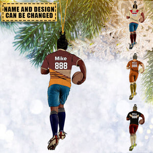 Custom Personalized Chrismas Ornament Rugby Gift, Gifts For Rugby Lovers
