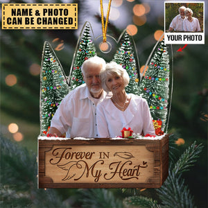 Transparent Ornament - Forever In My Heart - Custom from Photo