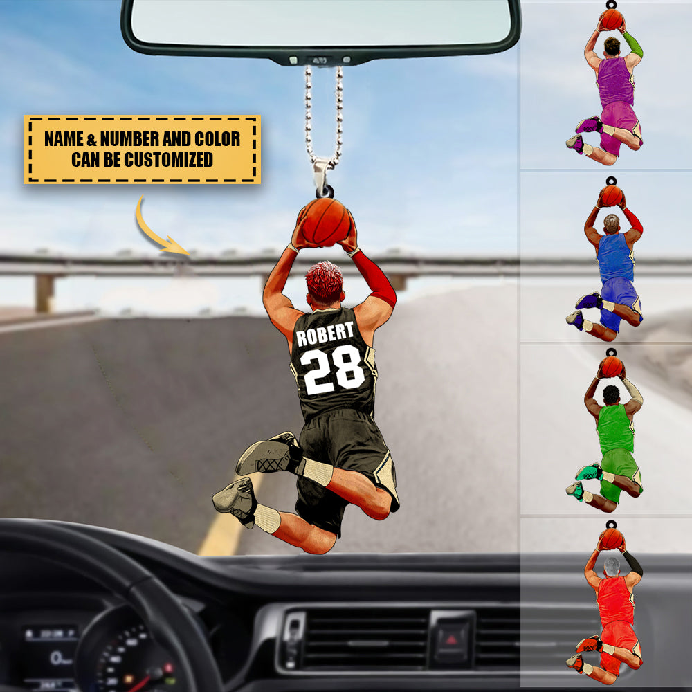 Personalized Basketball Player Acrylic Ornament For Basketball Lovers