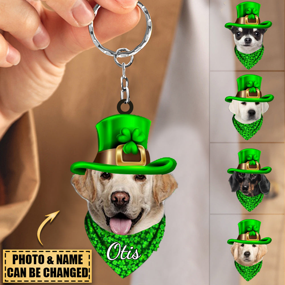 Personalized Lucky Scarf Keychain - Gift For Dog Lover