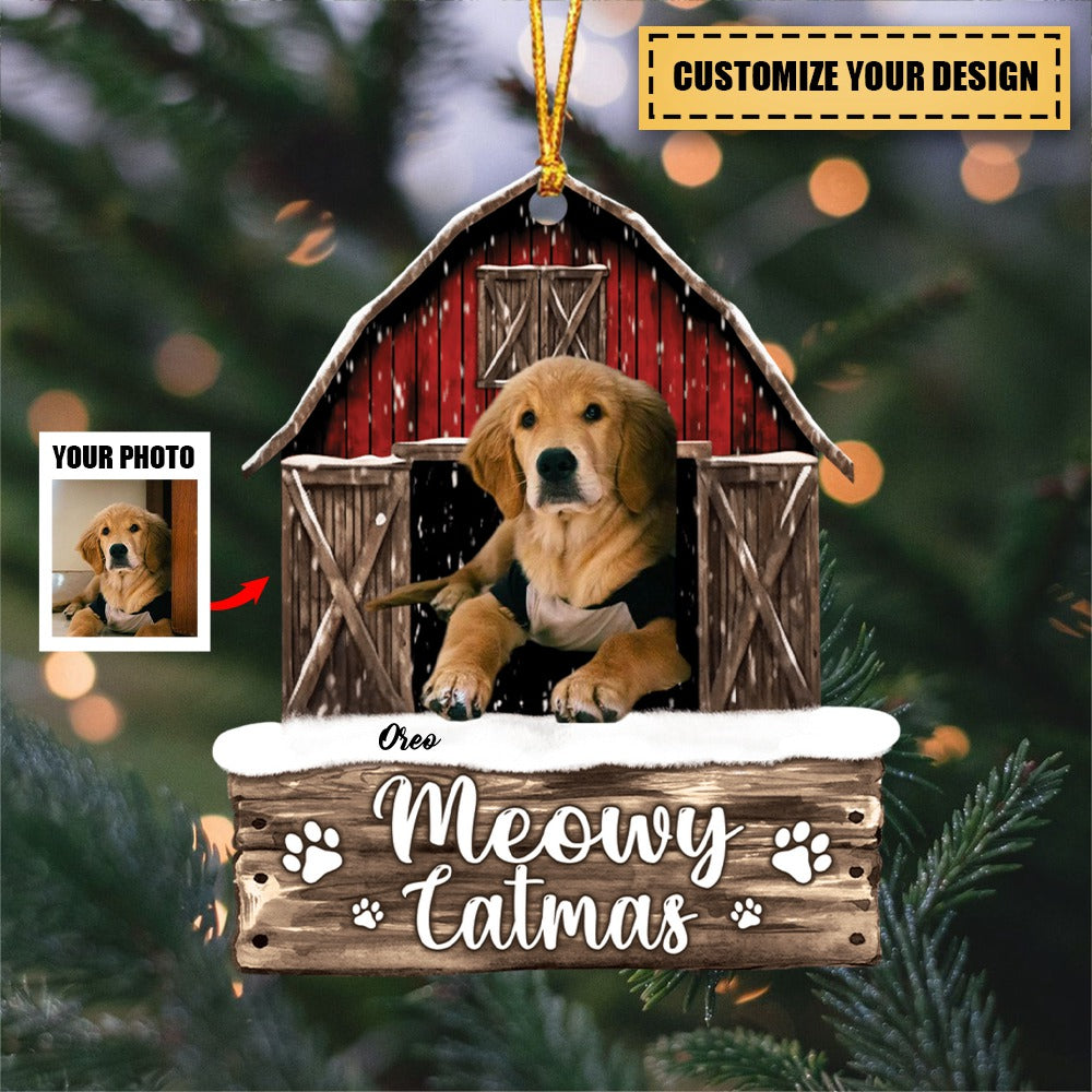 Have Yourself A Furry Little Christmas Pet Dog Cat - Personalized Wooden Ornament