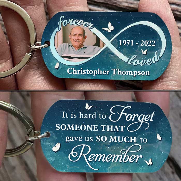 You Gave Us So Much To Remember, We Love You Forever - Upload Image, Personalized Keychain