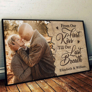 Till Our Last Breath - Personalized Horizontal Poster - Upload Image, Gift For Couples, Husband Wife