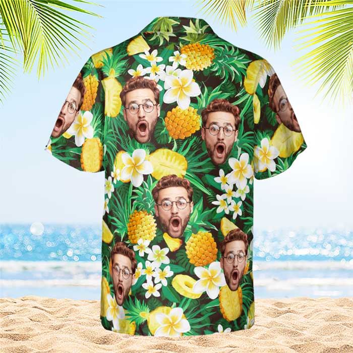 Summer Vibe - Personalized Custom Face Unisex Hawaiian Shirt - Upload Image, Gift For Family, Pet Owners, Pet Lovers