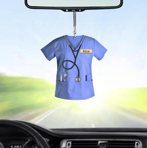 Nurse - Personalized Car Ornament Ver 2
