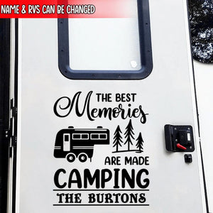 Personalized Happy Camper Decal