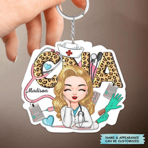 Personalized Keychain - Gift For CNA Nurse - Being A CNA