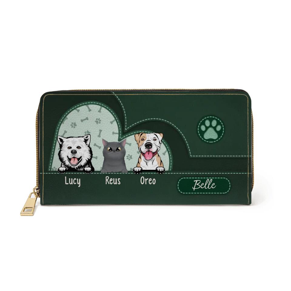Custom Dog Mom Cat Mom Purse - Personalized Wallet For Dog Owners, Cat Owners