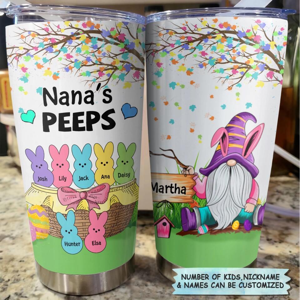 Personalized Tumbler - Gift For Grandma - Nana's Peeps