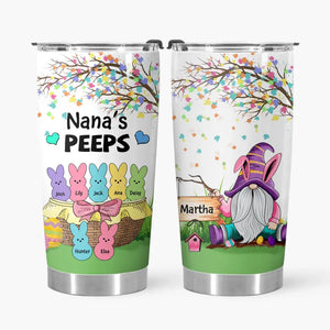 Personalized Tumbler - Gift For Grandma - Nana's Peeps