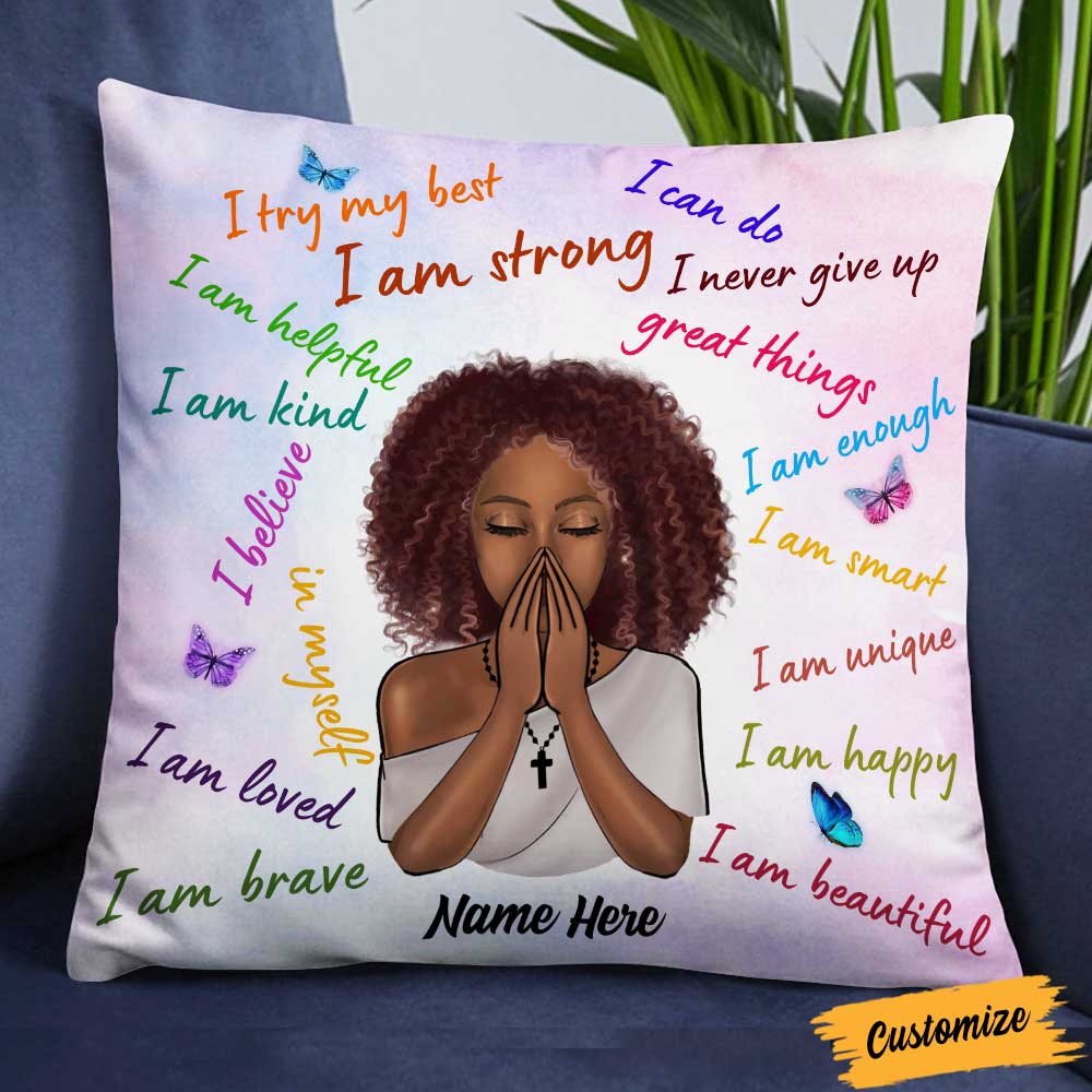 Personalized I Am BWA Pillowcase