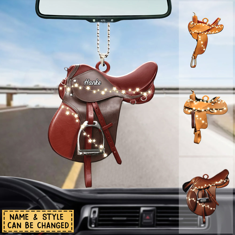 Horse Lovers - Horse Saddle For Riding Horse - Personalized  Ornament