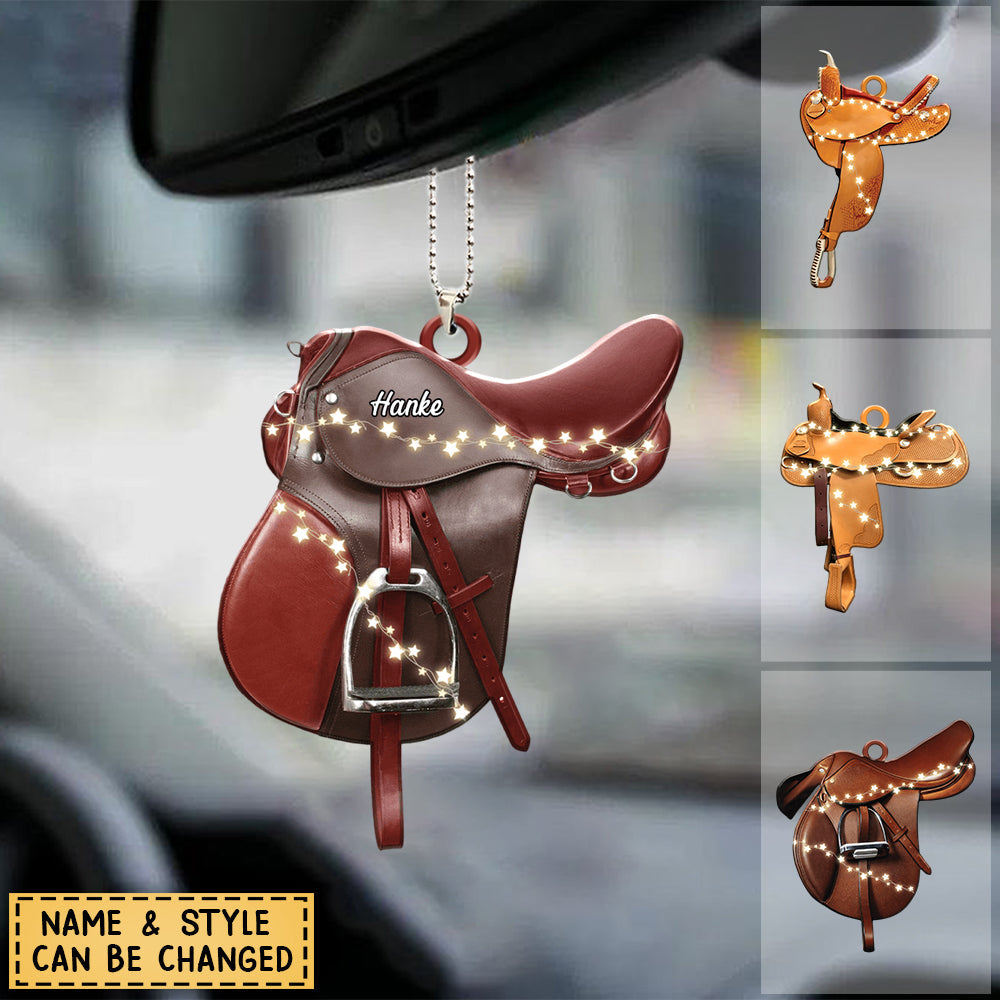 Horse Lovers - Horse Saddle For Riding Horse - Personalized  Ornament