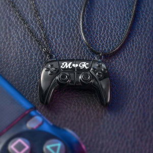 Personalized Magnetic Gamer Matching Necklace Set