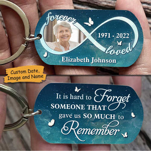 You Gave Us So Much To Remember, We Love You Forever - Upload Image, Personalized Keychain