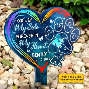 Once By My Side Forever In My Heart - Personalized Garden Stake