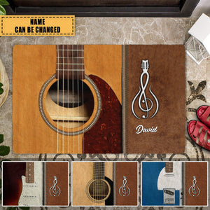 Guitar Personalized Doormat Gift For Guitar Lovers