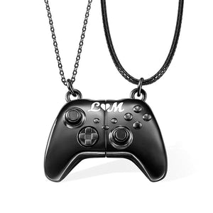 Personalized Magnetic Gamer Matching Necklace Set