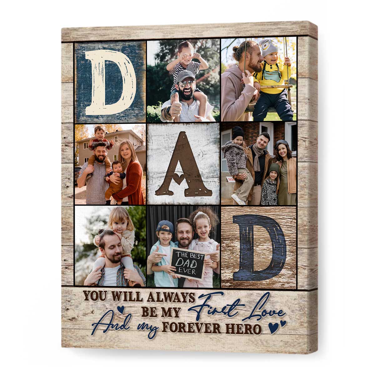 Dad Photo Collage Photo, Personalized Gifts For Dad, Best Father’s Day Gifts 2023