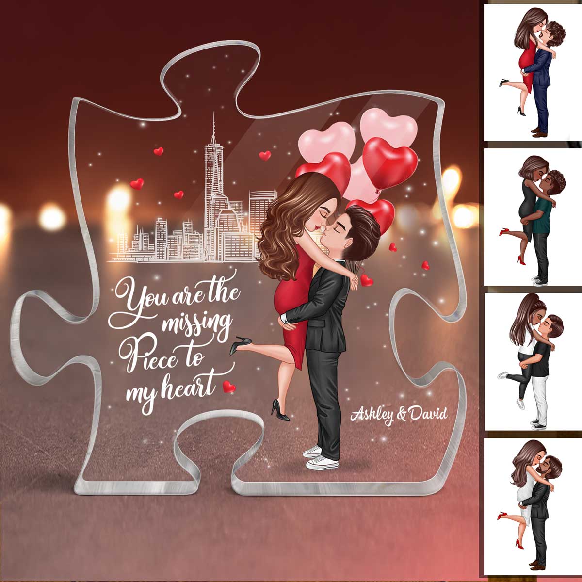 You Will Always Be Our Missing Piece - Personalized Puzzle Piece Acrylic  Plaque