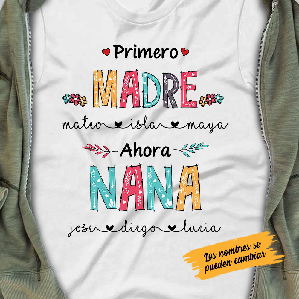 Personalized Grandma Abuela Spanish T Shirt AP264 30O58