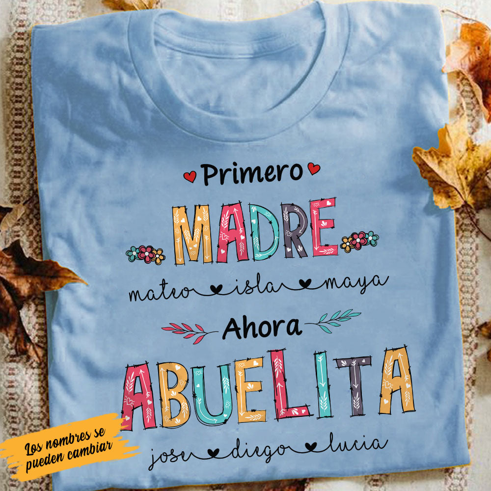 Personalized Grandma Abuela Spanish T Shirt AP264 30O58