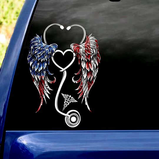 Nurse Heart Personalized Decal