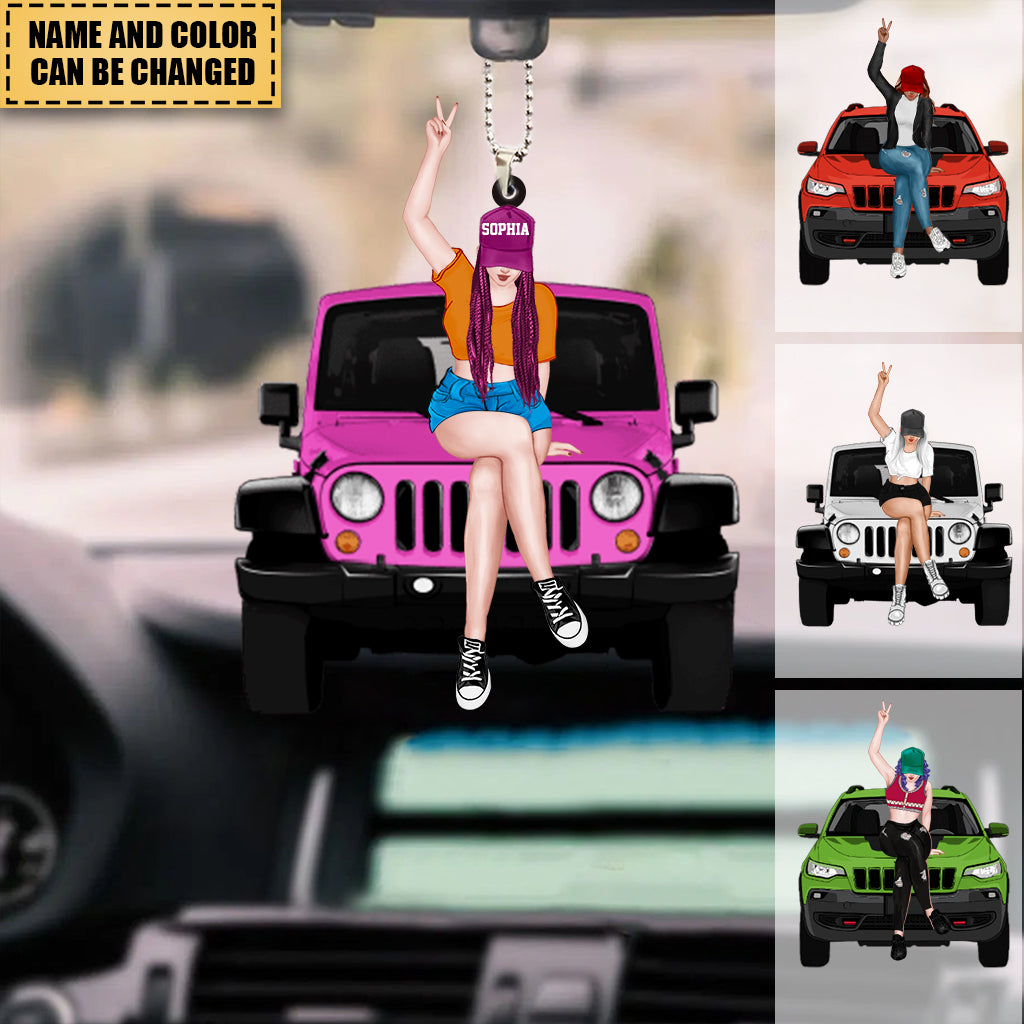 Personalized Off-road Girl Ornament - Gift For Off-road Lover