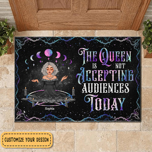 The Queen Is Not Accepting Audiences Today - Personalized Doormat