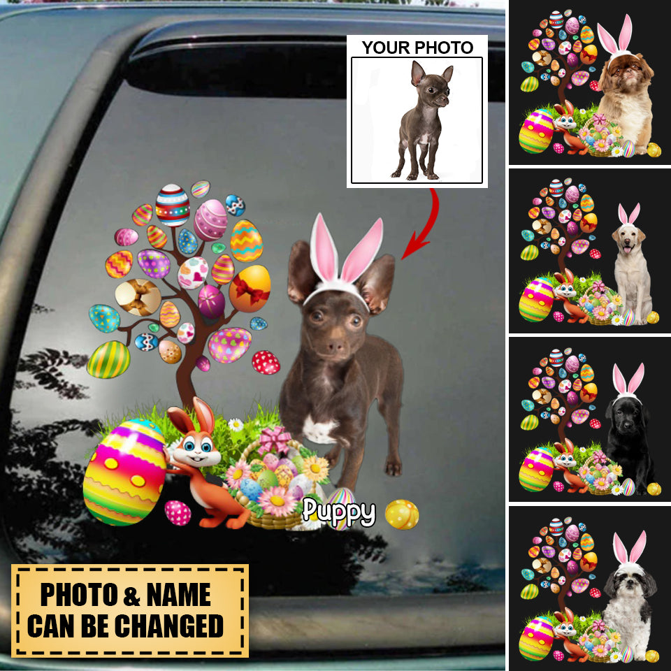 Easter Egg Tree - Dogs Personalized Decal