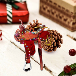 Personalized Horse Saddle Flat Acrylic Ornament For Horse Lovers Riding Horse Acrylic Ornament Hg98