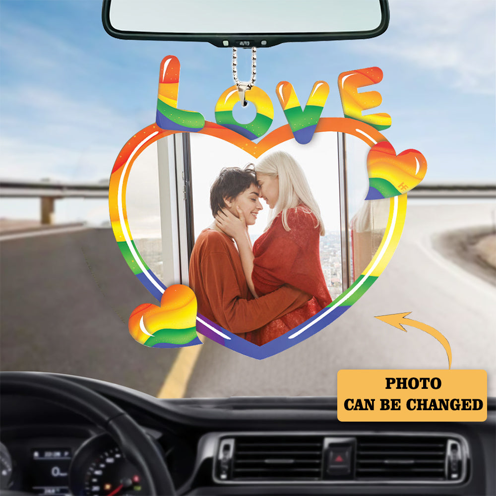 Heart Shape Love Lgbt Acrylic  Ornament