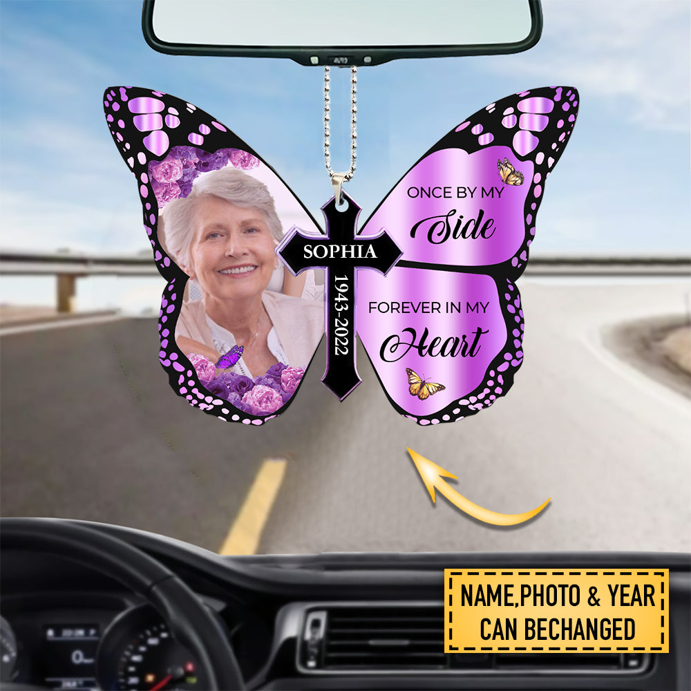 IN LOVING MEMORY GIFTS – GOD HAS YOU IN HIS ARMS PERSONALIZED CUSTOM BUTTERFLY ORNAMENT