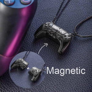 Personalized Magnetic Gamer Matching Necklace Set