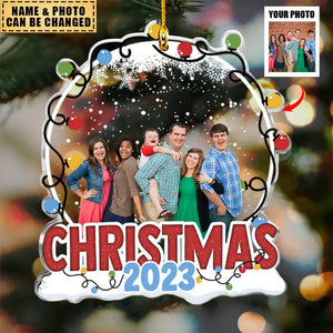 Family Christmas 2023 - Personalized Photo Ornament