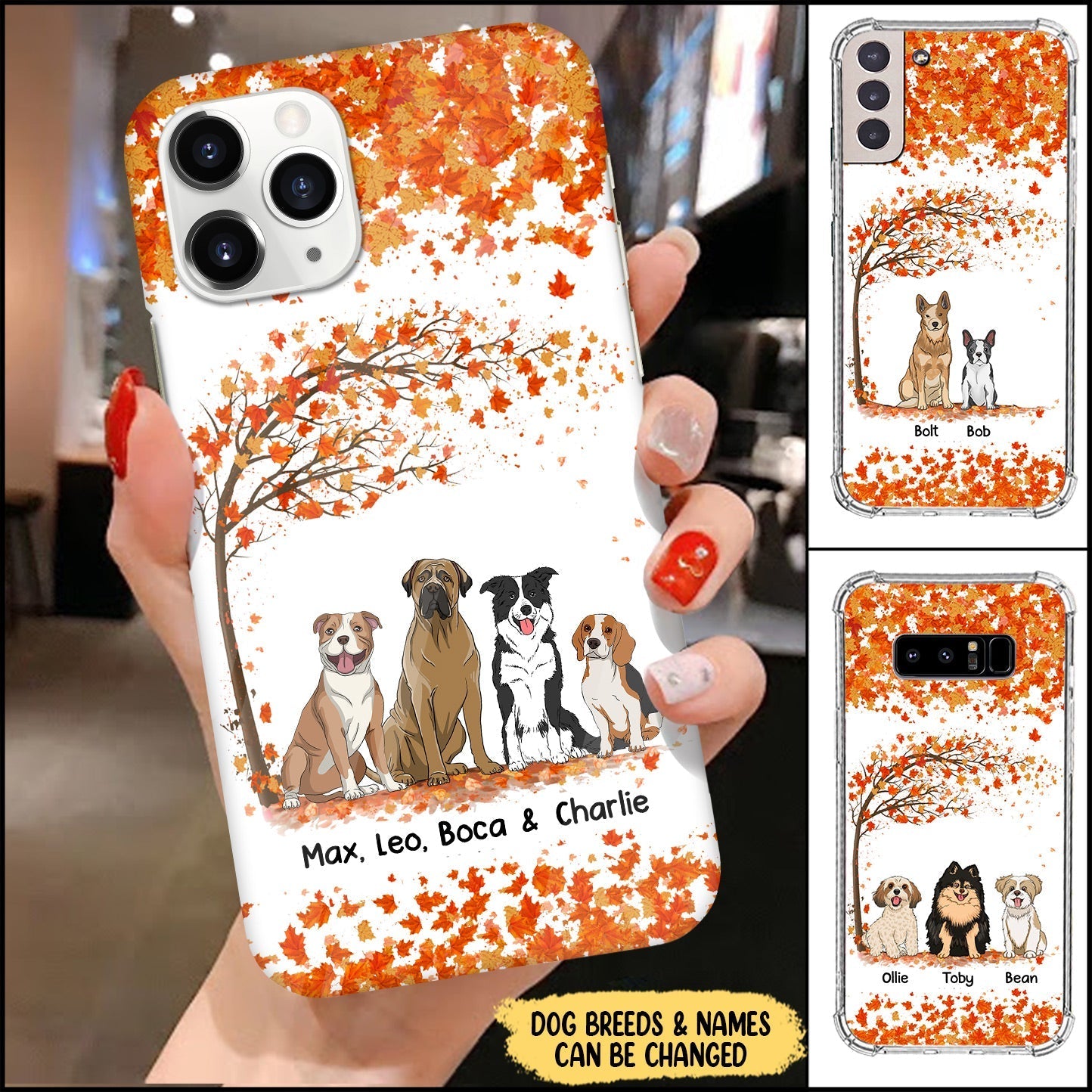 Sitting Dog Cartoon Under Tree Personalized Phone case NVL14JUL22VN1