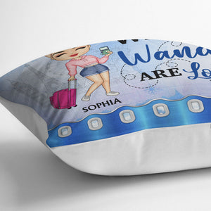 Just A Girl Who Loves Traveling - Gift For Traveling Lovers - Personalized Custom Pillowcase