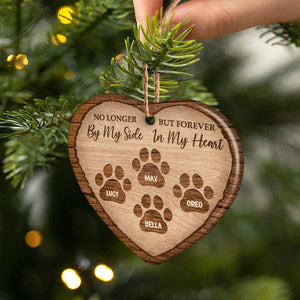 Dog & Cat Lovers Forever In My Heart - Memorial Gift -Personalized Custom Heart Ceramic Ornament