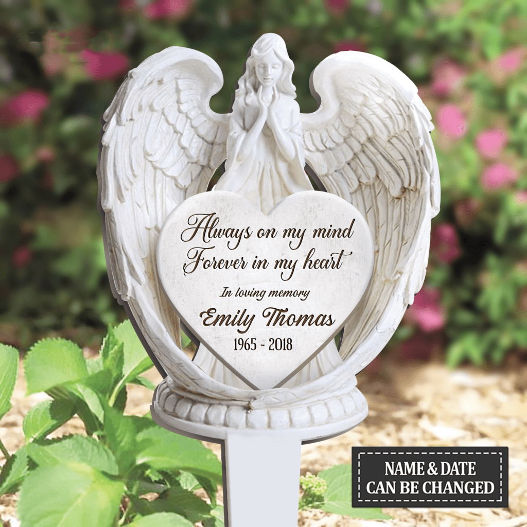 Always On My Mind Personalized Acrylic Garden Stake