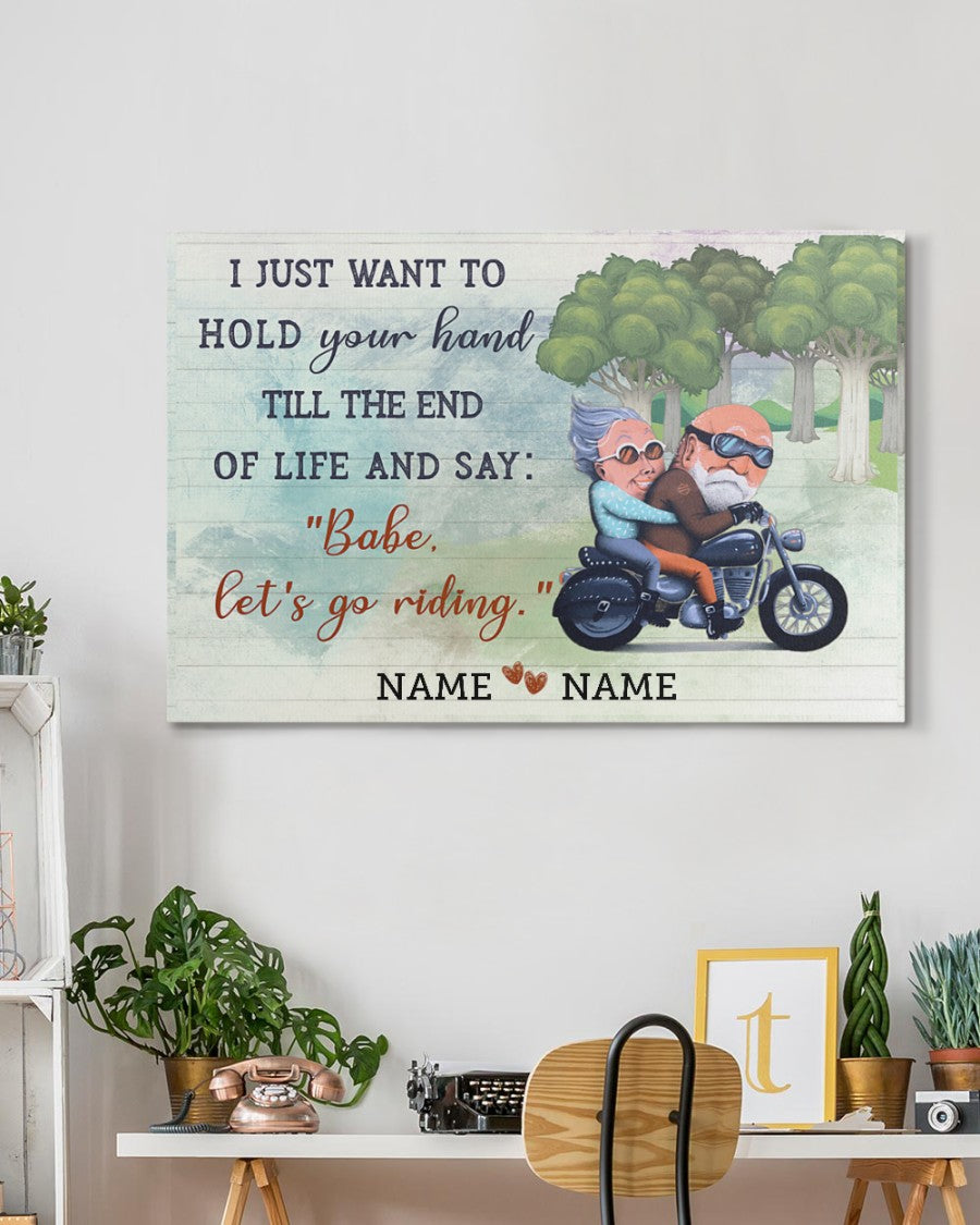 BABE - LET'S GO RIDING Horizontal Personalized Poster