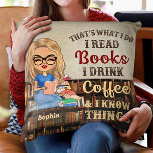 A Girl Who Loves Books Reading - Reading Gift - Personalized Custom Pillowcase