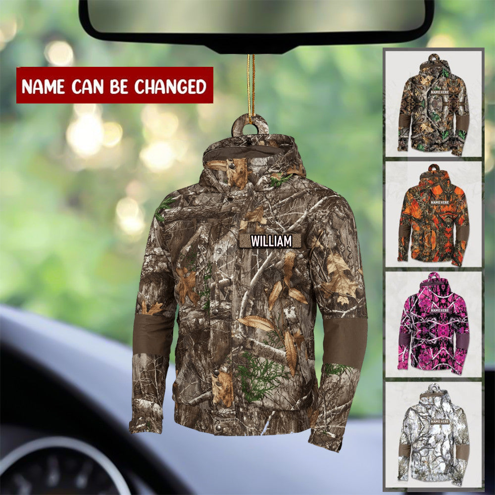 Personalized Camo Patterns Jacket Shaped Acrylic Ornament