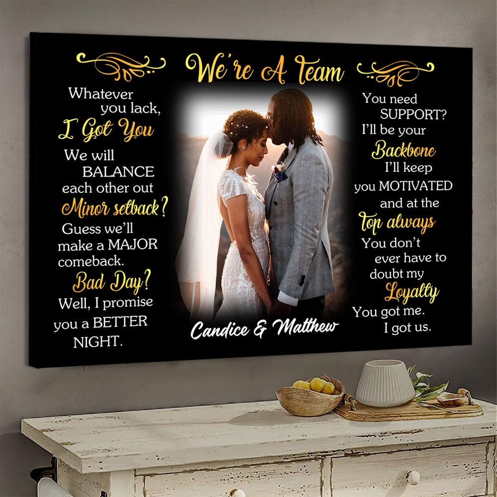 Gift For Couple Poster - Canvas, Whatever You Lack I Get You
