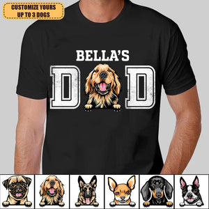 Dog Dad Personalized Shirt, Personalized Father's Day Gift for Dog Lovers