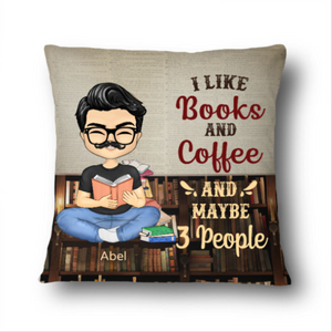 A Boy Who Loves Books Reading - Reading Gift - Personalized Custom Pillowcase